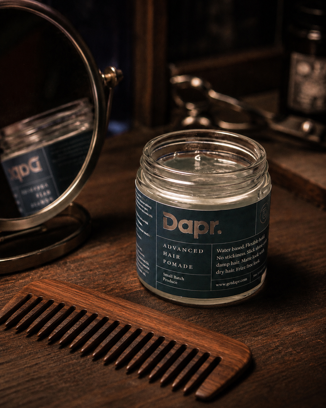 Dapr. complete hair and beard grooming set for men, flat lay