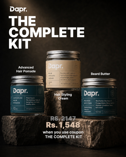 Dapr. complete grooming kit for men — hair and beard products