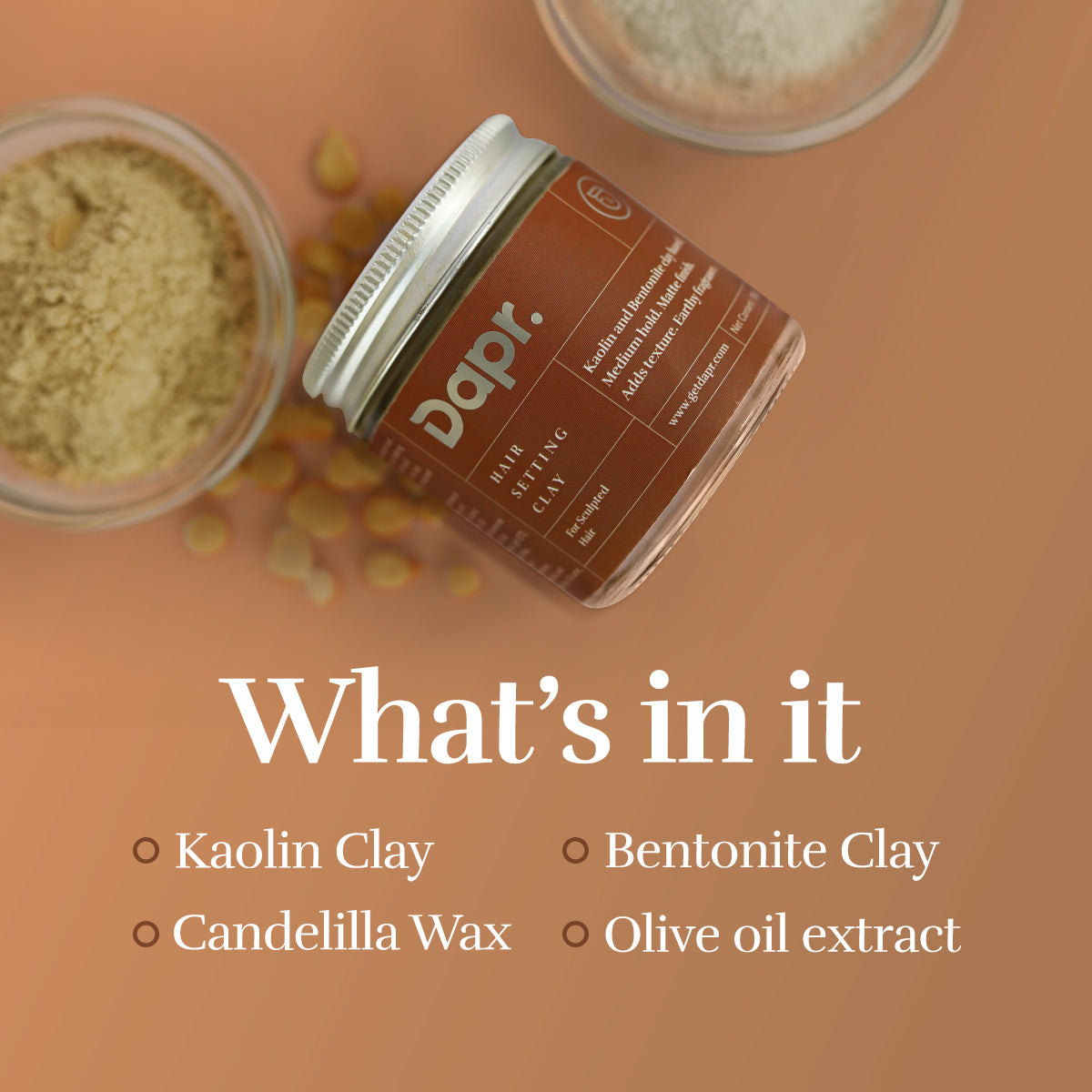 Hair Setting Clay - Textured Matte Finish