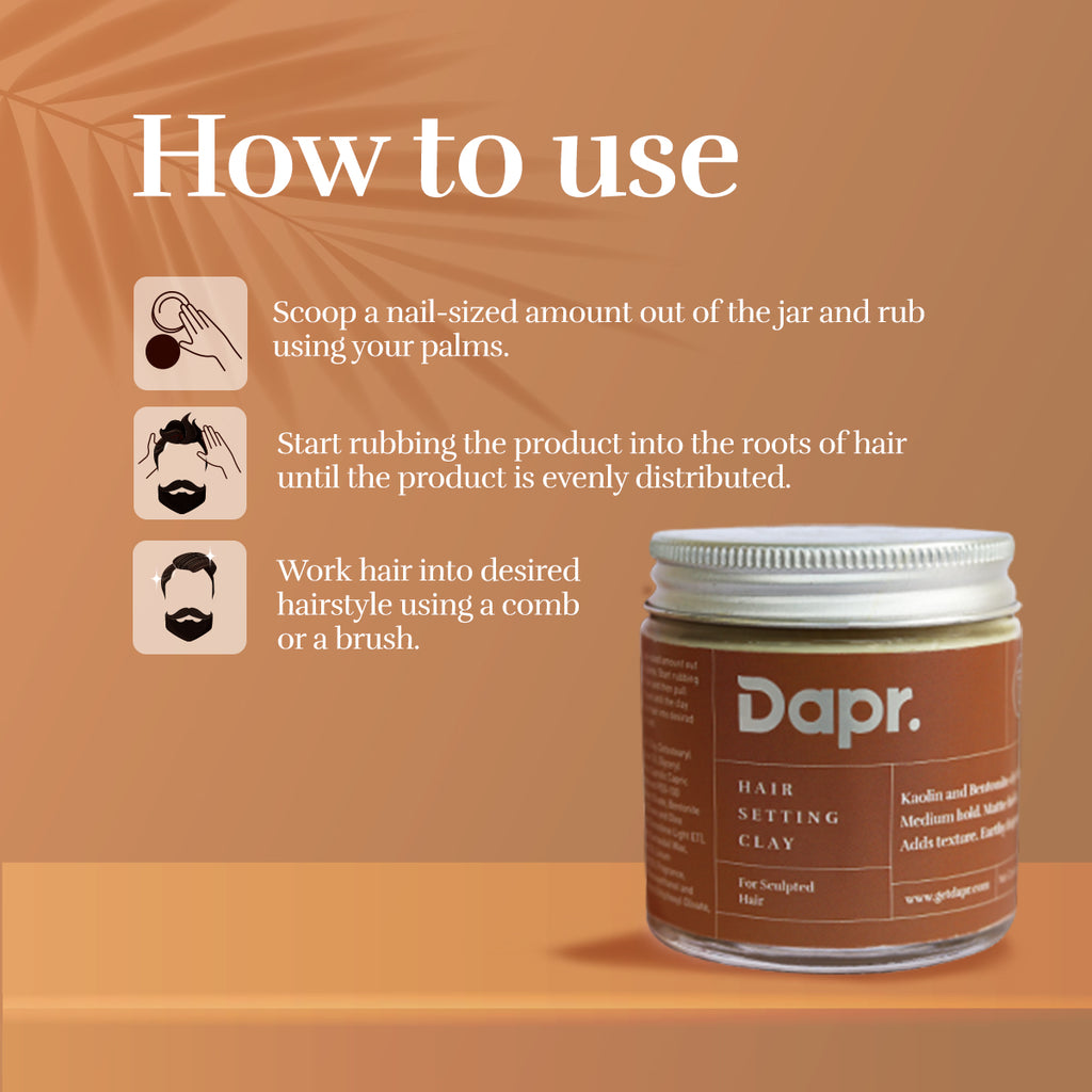Hair Setting Clay - Textured Matte Finish – Dapr.