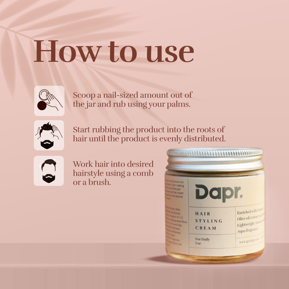 Hair Styling Cream - Nourished Natural Look
